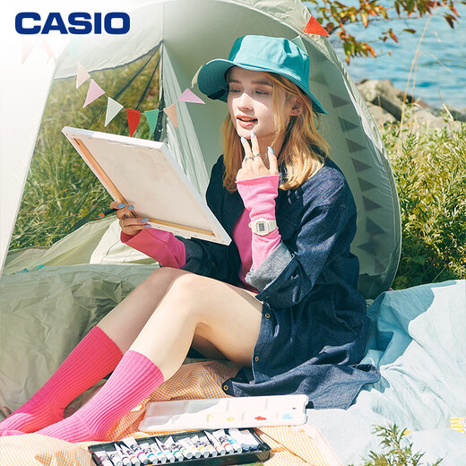 CASIO BABY-G BGD-565 Retro Floral Sports Fashion Women's Watch Waterproof and Shockproof Quartz Watch Gift BGD-565RP-7PR