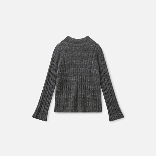 Broadcast mall same style micro-flared sleeve sweater for women 25 autumn and winter new style gray style sweater BDS4SD3705 G20 frost gray L