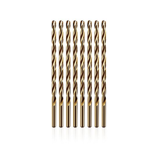 Rongbei cobalt-containing extended twist drill bit stainless steel special drill bit high hardness and strength for deep hole woodworking steel turner extended cobalt-containing drill bit 8*500mm