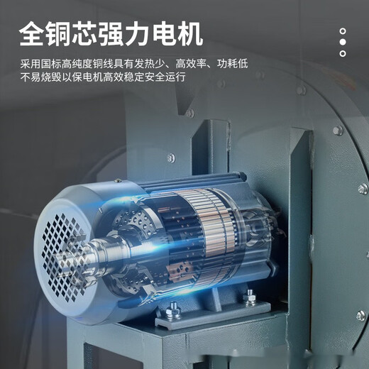 XMSJ919高压离心风机工业强加引风机3KW4KW鼓风机物料吹抽风机9 9195A7.5KW2P380V
