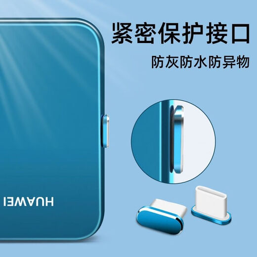 Benisini Tail Plug Protector Type-c Android Phone Dust Plug Charging Port Plug Suitable for Mate60/60Pro/P Black 1 Pack for Crystal Storage Box + Storage Type-C Charging Plug Dust Plug