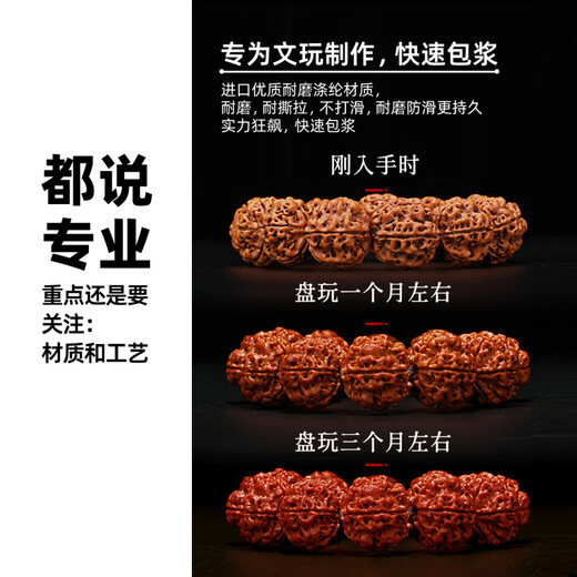 Premium Wenwan Thickened Nano Gloves Cotton Dish Beads Gloves Polished Paste General Star Moon Bodhi Buddhist Beads Vajra Walnut Small Leaf Red Sandalwood Paste Thickened Nano Gloves [10 pairs]