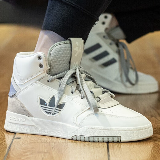 阿迪达斯 （adidas）三叶草男女鞋运动休闲高帮板鞋2023冬季IF2694 IF2677 汉玉白_肉粉色 42