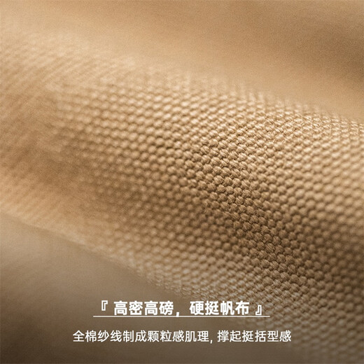 Madden Workwear American Retro Santa Fe Jacket Men's Corduroy Stitching Heavy Canvas Top Men's Casual Jacket Autumn Khaki M