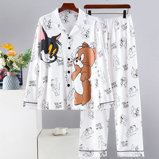 Pajama de Pajama de Mangas Modales de Primavera y Autumnia Autumn Traje de ropa para hombres de invierno para hombres Men's Invierno 9905 Men 3xl (180-200) Jin [Jin equivale a 0.5 kg]