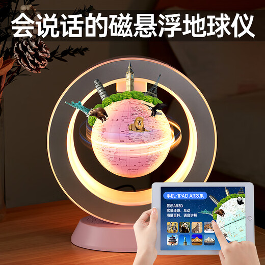 Lobson Juguetes para niños Flotador magnético AR Tmall Elf que acompaña a niños y niñas de 3-7-14 años Regalo de cumpleaños de la princesa Pink [tmall elf ai+arging ar] 4 pulgadas