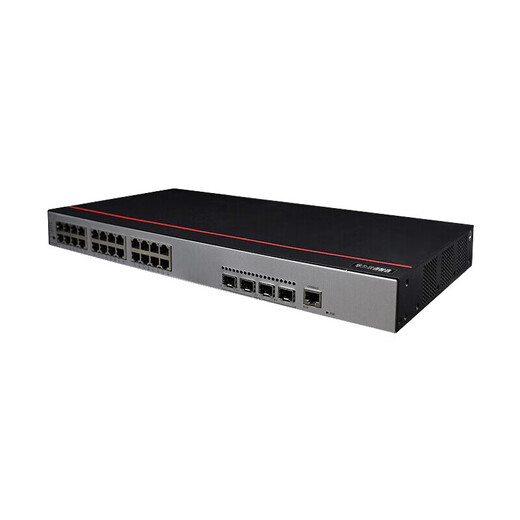Huawei (HUAWEI) Kunling S5735S-L24T4X-QA2 24-Port-Gigabit-Switch für Rackmontage auf Unternehmensebene, dreischichtiges Netzwerkmanagement-Kernnetzwerk-Splitter-Splitter-Switch, 24-Port-Gigabit-Strom + 4 optische 10G-Ports, leises Modell, geeignet für kleine und mittlere Unternehmensnetzwerkbüros