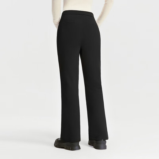 BOSIDENG 2025 Winter New Outerwear Down Pants Women's Home Casual Warm Wide-Leg Cotton Pants B250445106 Black 8056 XS 155_62A