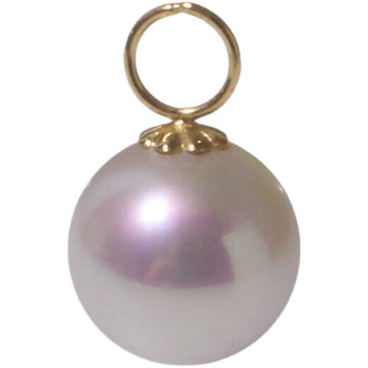 Fat Donglai's new 18k gold freshwater pearl pendant, simple and versatile, 6-7-8-9mm, perfect, round and strong, guaranteed / 8-8.5mm
