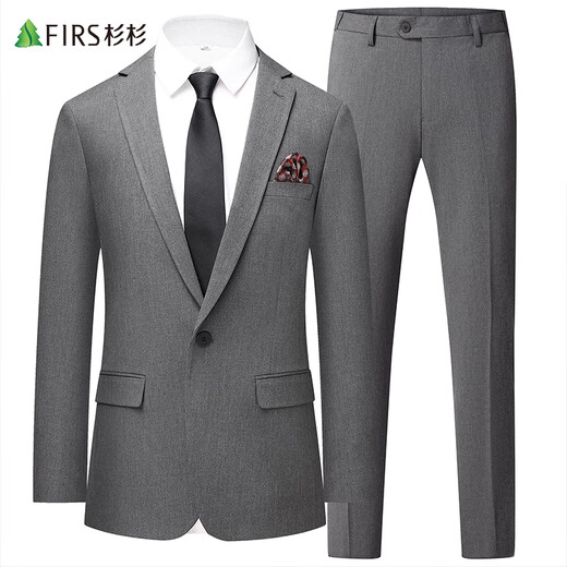 Shanshan suit men's slim professional formal suit business groomsmen suit groom suit wedding suit men's suit