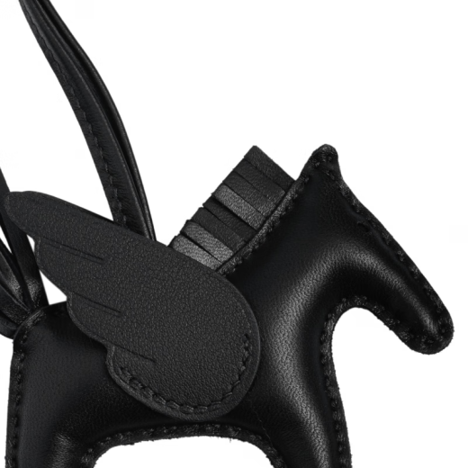 Hermes pony shaped Rodeo pendant men's and female couples trumpet black and black f average accessory F (average)