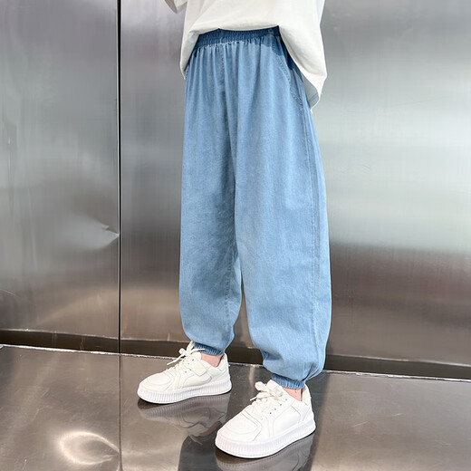 Jeans Tiansi de McTICCO Boys Soft Summer Thin 2025 New Children's Mosquito Repeunt Pantal