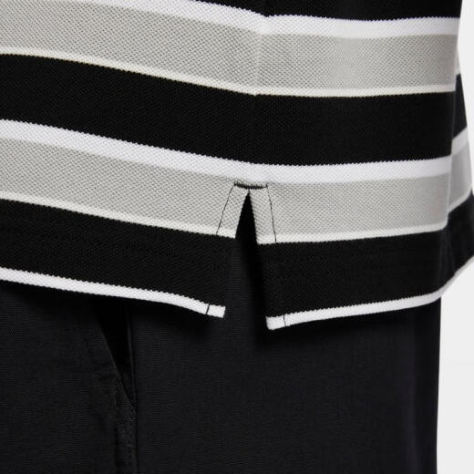 Nike (NIKE)CLUB Men's Striped Lapel T-shirt FN3897-010 XXL