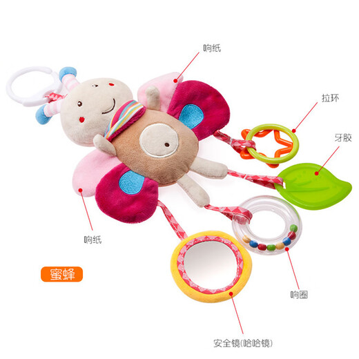 Bbsky Animal Wind Chime Anhänger Baby Spielzeugplüsch kann Babybettanhänger kauen