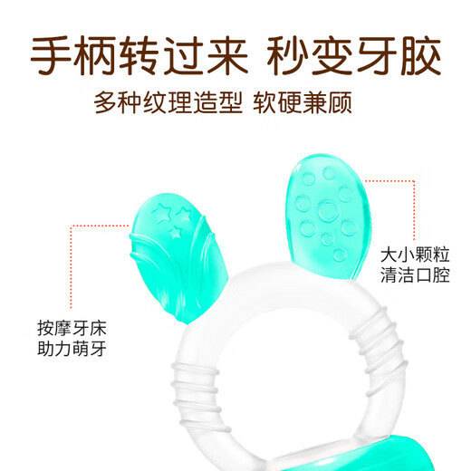 Audemars Piguet Fruit and Vegetable Bite Baby Fruit Fruit Soothing Teether for babies over 6 months old, Bunny One-size-fits-all Bite Bags, 2 packs