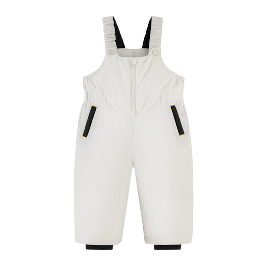 Mini Bala three-proof overalls for boys and girls in winter, oil-proof and windproof pants, water-repellent down pants, light khaki 50355 120