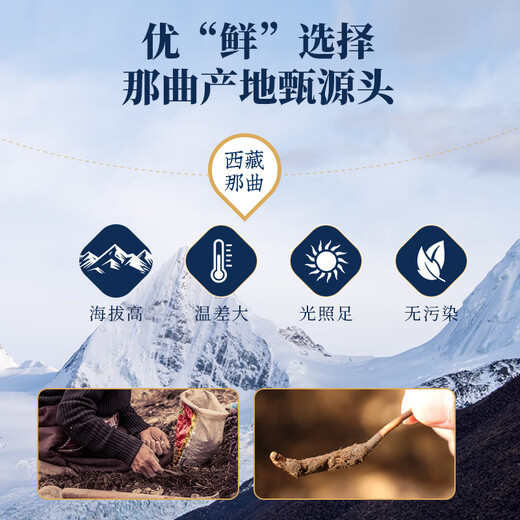 [2024 Naqu End of Wild Cordyceps] QOMO Naqu Origin Seasonal Fresh Cordyceps in Naqu, Tibet Wild Cordyceps Cold Chain Gift Box Dragon Boat Festival Gift Box Naqu Wild Cordyceps 0.8g/root 100 Roots Pack