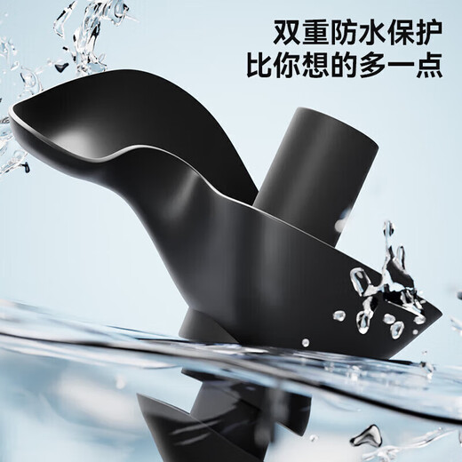 李宁（LI-NING）专业游泳耳塞柔软舒适中防水耳炎洗澡学游泳装备 709-2钢琴黑色