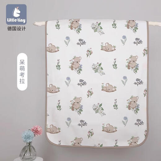littletiny婴儿隔尿垫可水洗秋冬新生儿宝宝纯棉春防水儿童尿布片 雪兔仙境 60x80cm