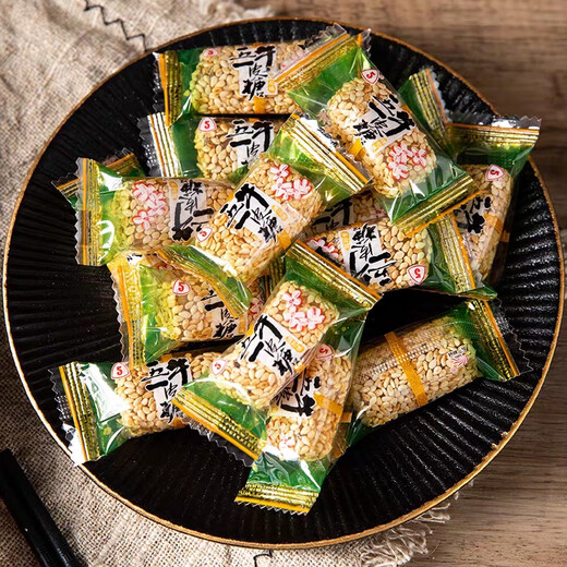 May Day Brown Candy Yangzhou specialty traditional snacks nostalgic snacks authentic handmade button soft candy wedding candy May Day Brown Candy Assorted Flavors 128g*4 bags