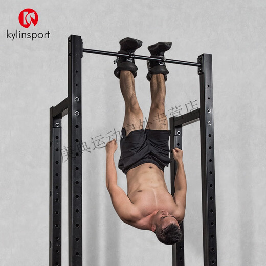 Euston upside-down foot cover inverter stretching and heightening inverted handstand assistive machine upside-down shoes single bar upside-down hanging artifact fitness equipment black (2 meters assist belt)