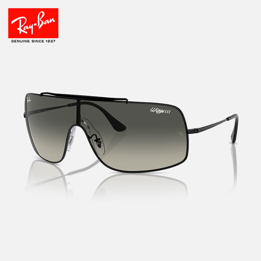 RayBan (RayBan) sunglasses for men and women travel sun protection outdoor sports cycling sunglasses 0RB3897 gifts for Chinese Valentine's Day gifts 002/11 black frame gradient gray lens size 136
