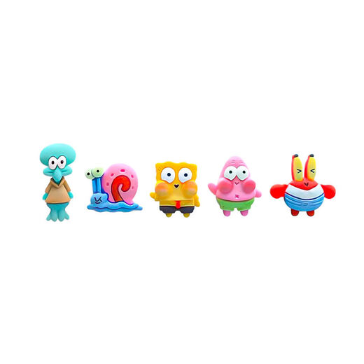 CLCEY car center console display screen cute ornaments SpongeBob SquarePants car rearview mirror small ornaments car Ocean family one-piece set with free traceless stickers