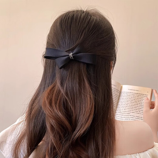 Xiang Wan Hairpin Bow Hairpin Women's Half-tied Hairpin Back of Head Hairpin One-Word Clip High-end Side Hairpin Duckbill Clip