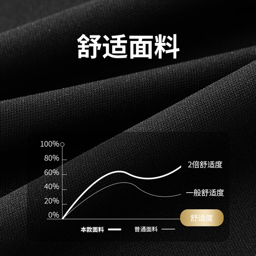 猫人西裤男商务修身直筒裤子男正装西装长裤职业工装休闲裤男 黑色 33