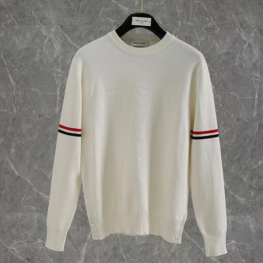 Thom Brielletb Tom Herbst- und Winter-Makkaron-Pullover-Pullover-Pullover-Pullover für Männer und Frauen, mehrfarbig gestrickte dunkelblaue Vierbar 2xl Größe 4
