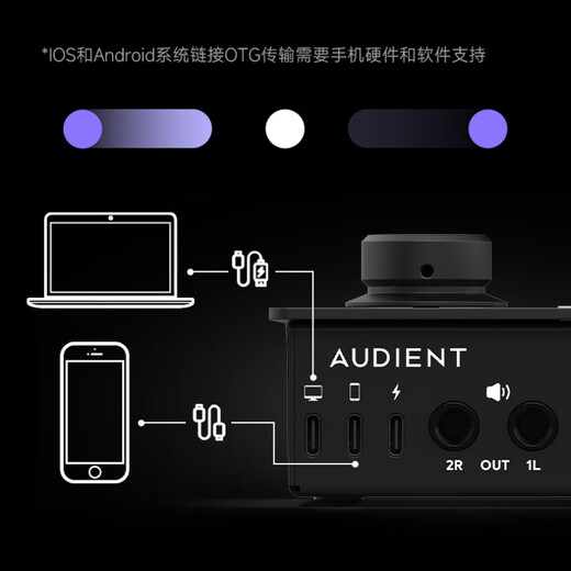 Sennheiser (SENNHEISER) MK4 large diaphragm professional recorder karaoke microphone condenser dubbing microphone anchor live singing MK4 MK4+ Otonte iD4 OTG sound card set