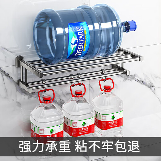 摩恩置物架毛巾架全铜卫生间浴巾架轻奢风卫浴置物架洗澡间浴室免打孔 702全铜电镀浴巾架60cm