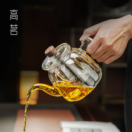 Gaoming glass teapot for household high-temperature filter teapot large-capacity high-end teapot for boiling water and teapot