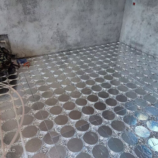 Floor heating module, floor heating, backfill-free insulation board, aluminum foil, omnipresent circular board, superconducting aluminum board template, home thickening, aluminized film, 1.2m*0.6m, 60 sheets, 20 tubes