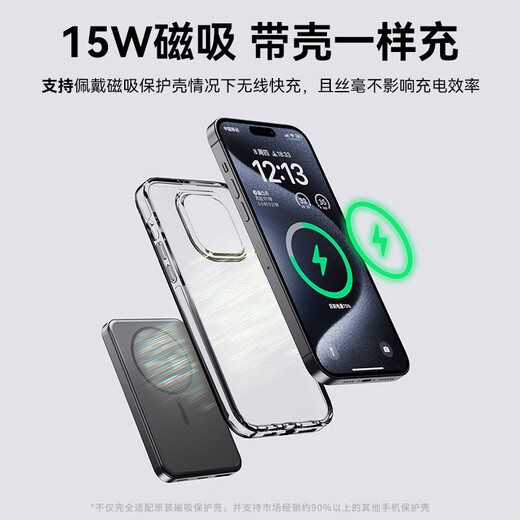 Haoyi 3C certification 20000mAh丨Can be used on airplanes Apple magnetic power bank Magsafe wireless ultra-thin compact portable power bank iphone16 external battery 20000-deep space gray High-end hidden digital display Can be used on airplanes National same day/next day delivery Supports super fast charging丨Common to all mobile phones