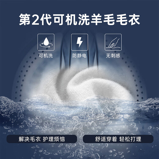 Raidy Boer/雷迪波尔【可机洗易打理】男秋季针织毛衣开衫5407-70 黑色  175/50/L