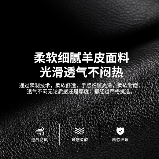 Cardile crocodile leather gloves for men in autumn and winter thickened cold-proof and warm driving and riding skiing wool-lined sheepskin gloves for men