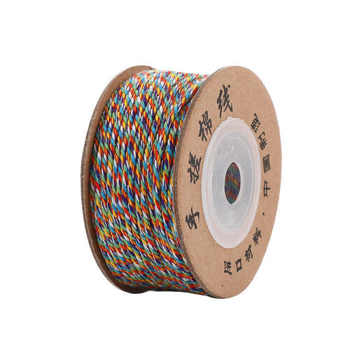 Beautifully made Tibetan-style hand-rolled cotton thread cultural toy bracelets Xingyue Bodhi special five-color wear-resistant non-elastic braided beaded rope Qingju 1 roll 1mm30m