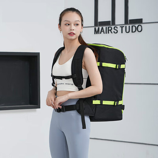 Bolsa de snowboard mochila de gran capacidad 50L separación seca y húmeda mochila de esquí bolsa para raquetas de nieve bolsa de almacenamiento de esquí 30x azul