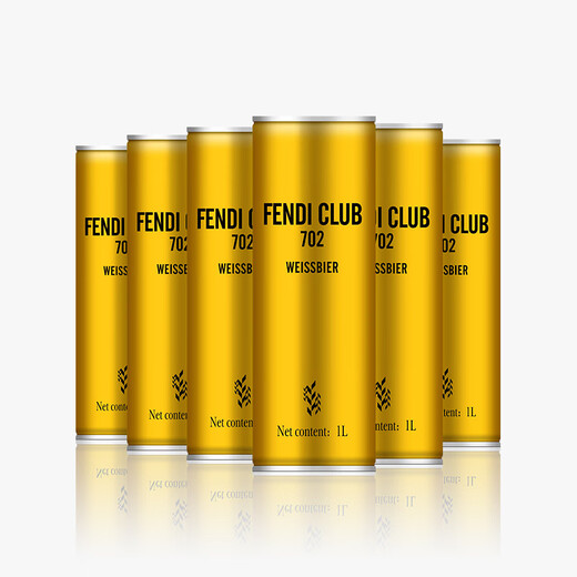 FENDI CLUB702 German wheat white beer 1000ml*6 cans 1 whole box of beer raw beer beer slurry beer German wheat white beer 1000mL 6 cans 6 cans 1 whole box of