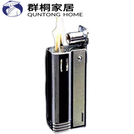 Zanja de calidad más importante japonesa zanja más ligera retro keroseno más ligero a prueba de viento Vintage Rueda clásica 838 Keroseno plateado + flint asbestos núcleo