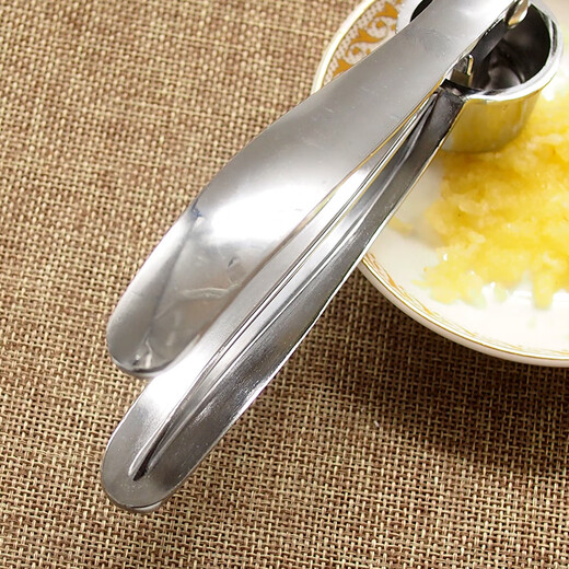 Miaopule Japan imported 304 stainless steel garlic press extended manual press type garlic masher garlic press squeeze garlic peel garlic ginger None