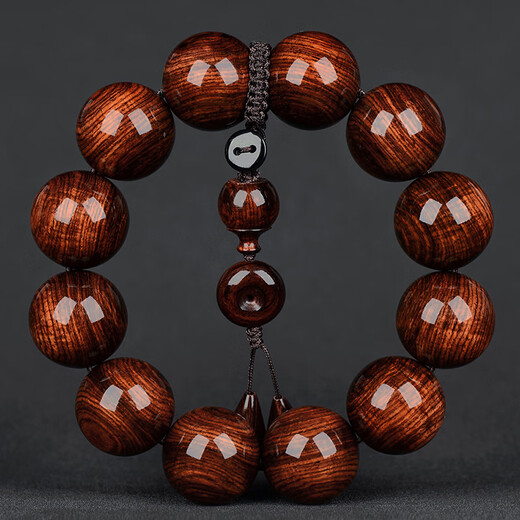 Tanjing Hainan Huanghuali Bracelet 20mm Men's Buddha Beads Old Material Purple Avocado Water Ripple Sea Yellow Bracelet Wenwan Bracelet Orphan J8387 One Thing One Picture Purple Avocado