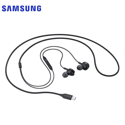 三星（SAMSUNG）Type-C 有线耳机原装 AKG调校 线控入耳式 耳机 黑色