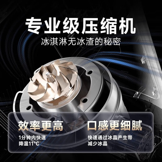 起好KIHAL【国家补贴】冰淇淋机家用小型全自动雪糕机专业级压缩机意式Gelato冰激凌机米酒酸奶多功能 奶糖白