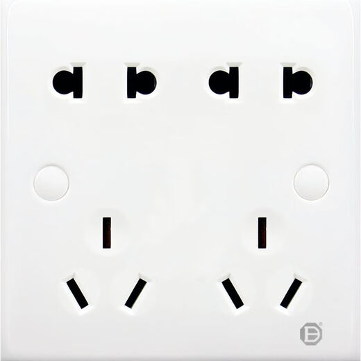 Bada socket switch two-three plug five-hole four-position electrical panel with light single and double control computer wall light and dark four-position single control switch