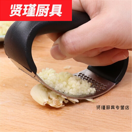 Stainless steel garlic press household manual zinc garlic masher kitchen ginger garlic masher garlic masher zinc garlic squeezer