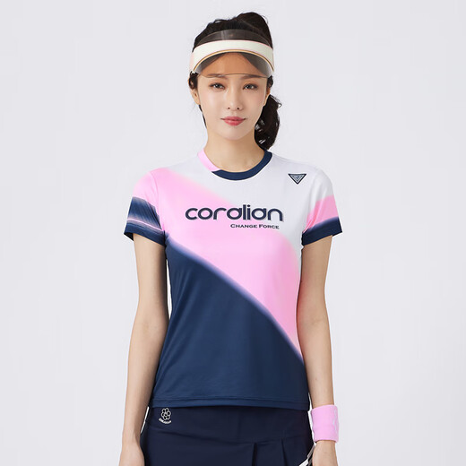 可莱安新品可莱安CORALIAN羽毛球服男女春夏速干透气1396俱乐部比赛服 女款  2396  单件上衣 L