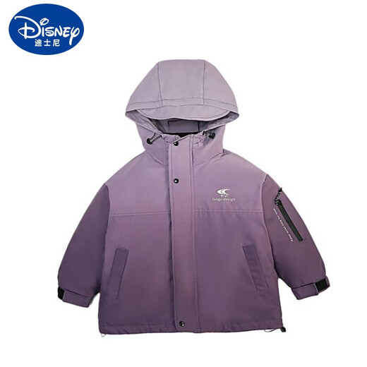 Disney children's clothing for winter Korean version of boys' winter ski suit new three-in-one gradient color three-defense purple 100 cm