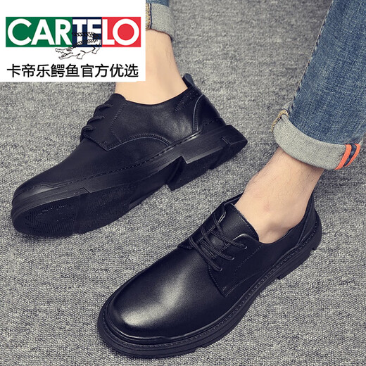 Cartelo Martin Boots Men's Spring y Autumn 2025 Shoes de moda zapatos de cuero informales de techo